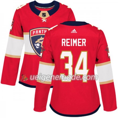Dame Eishockey Florida Panthers Trikot James Reimer 34 Adidas 2017-2018 Rot Authentic
